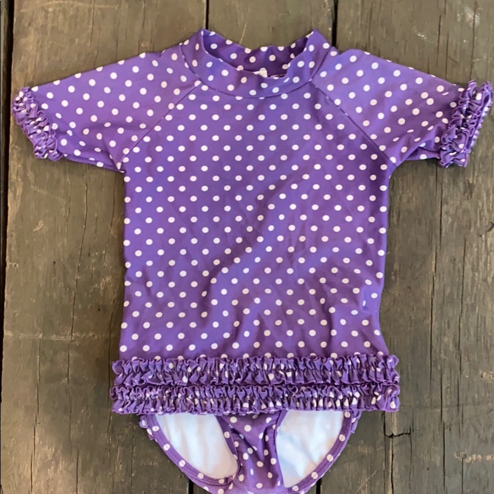 Ruffle butts rash guard and bottoms